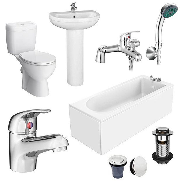 Melbourne 1700 x 700 Complete Bathroom Package | Victorian Plumbing UK