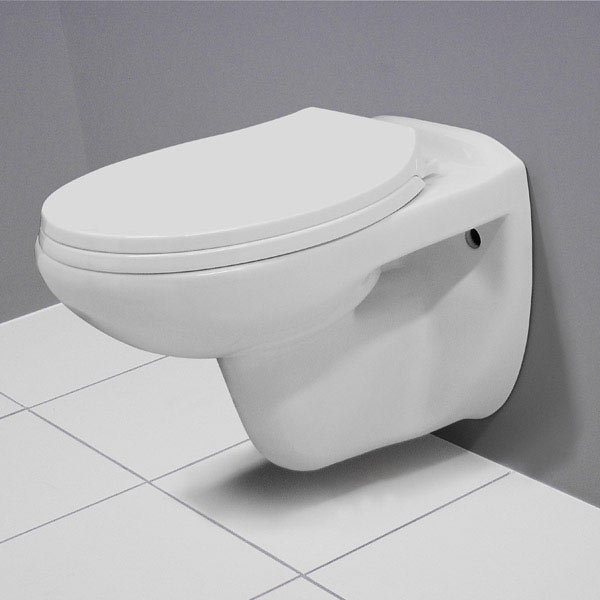 Melbourne Ceramic Wall Hung Pan with Soft Close Toilet Seat at
