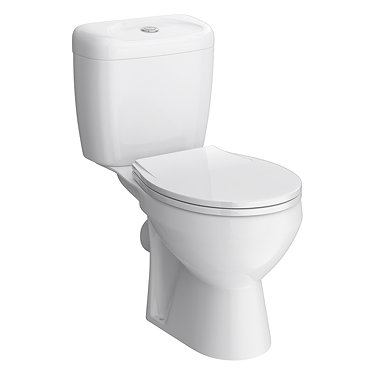Melbourne Ceramic Close Coupled Modern Toilet  Profile Large Image