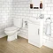 Melbourne Close Coupled Toilet with 420mm Cabinet + Basin Set Large Image