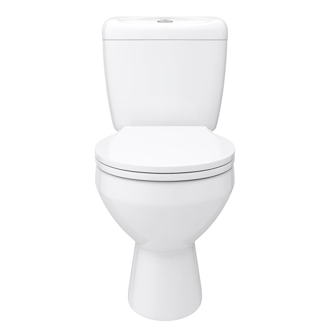 Melbourne Close Coupled Toilet incl. White Compact Cabinet + Basin Set  additional Large Image