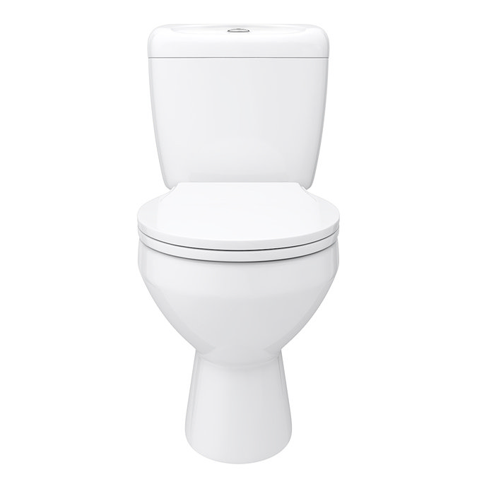 Melbourne Close Coupled Toilet incl. White Compact Cabinet + Basin Set additional Large Image