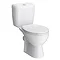 Melbourne Close Coupled Toilet incl. White Compact Cabinet + Basin Set  In Bathroom Large Image