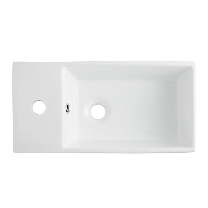Melbourne Close Coupled Toilet Inc. White Compact Cabinet + Basin Set  In Bathroom Large Image