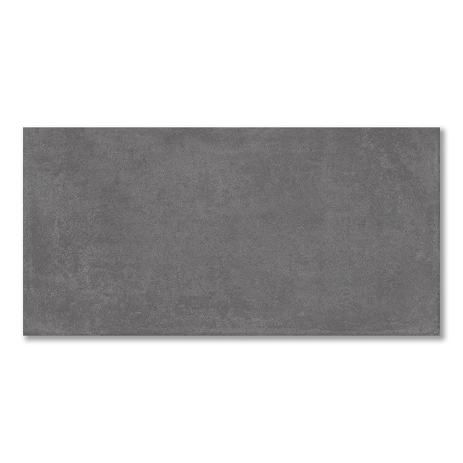 Meldola Graphite Concrete Effect Large Format Wall and Floor Tiles - 600 x 1200mm