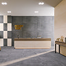 Meldola Graphite Concrete Effect Large Format Wall and Floor Tiles - 600 x 1200mm