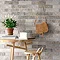 Melo Grey Rustic Brick Effect Wall Tiles - 250 x 60mm Large Image