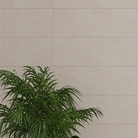 Meloa Decor Cream Wood Effect Wall Tiles - 300 x 900mm Medium Image