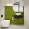 Mercury LED Backlit Circular Corner Fix Mirror 830 x 870mm with Anti-Fog and Touch Sensor (Right Hand Version)