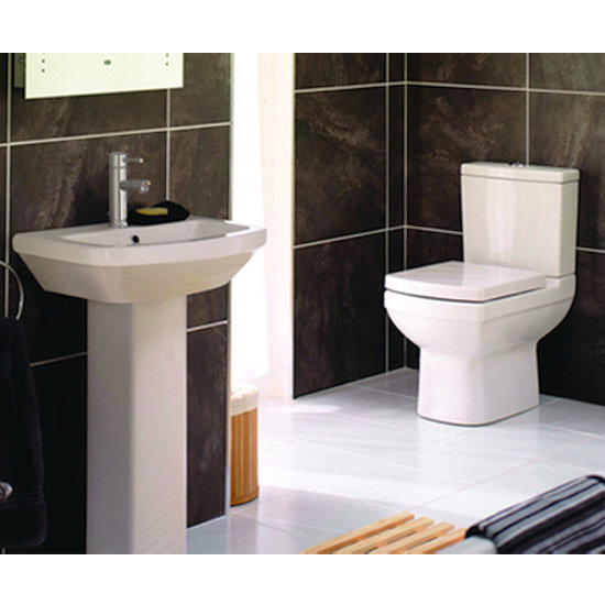 Mere - Amor Bathroom Suite - Short Projection WC and 1TH Washbasin Standard Large Image