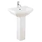 Mere - Amor Washbasin 1TH with full pedestal Large Image