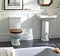 Mere - Aristo Bathroom Suite with Walnut Soft Close Seat Large Image