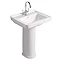 Mere - Aristo Bathroom Suite with White Soft Close Seat Profile Large Image