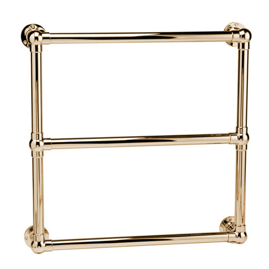 Mere Delemere Heated Towel Rail - Gold - 30-6024 Large Image
