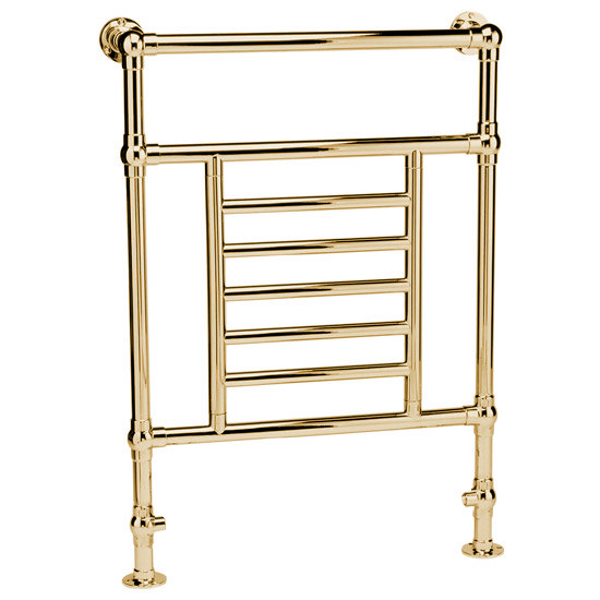 Mere Ramillies Traditional Towel Rail Gold 306034 at Victorian