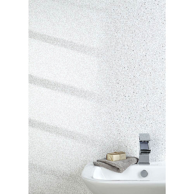 Mere Reef 1m Wide PVC Wall Panel - Galaxy White Profile Large Image