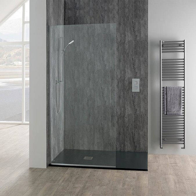 Mere Reef 1m Wide PVC Wall Panel - Space Grey Profile Large Image
