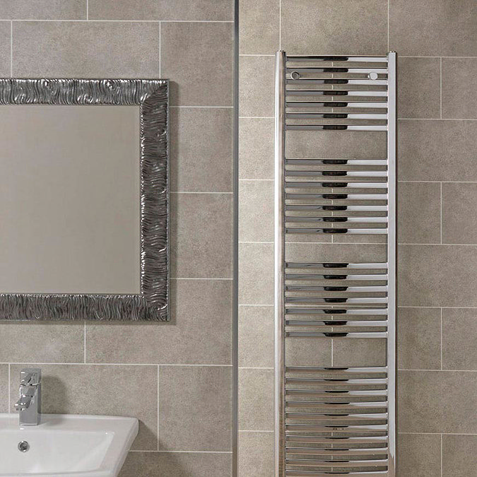 Mere Reef Interlock Tile Effect Wall Panels (Pack of 8) - Light Grey Stone 3 Tile Profile Large Ima
