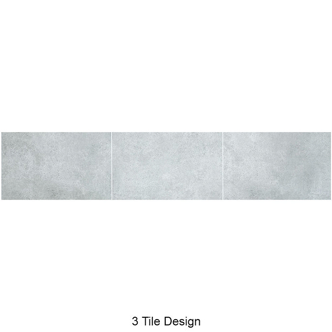 Mere Reef Light Grey Stone Interlock 3 Tile Effect Wall Panels (Pack of 8)  Feature Large Image