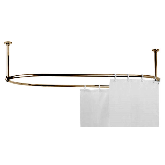 Chatsworth Traditional 1200 x 815mm Antique Brass Oval Shower