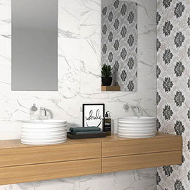 Merletti Marble Effect Wall Tiles - 300 x 900mm Medium Image