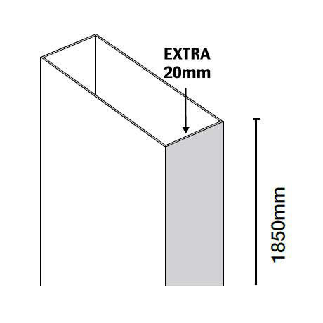 Merlyn 10 Series Quadrant Extension Profile Large Image