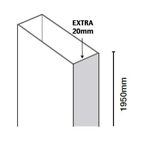 Merlyn 10 Series Sliding Door Extension Profile Large Image