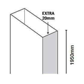 Merlyn 10 Series Sliding Door Extension Profile Large Image
