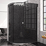 Merlyn 10 Series 1200 x 900mm LH Smoked Black Glass 1 Door Offset Quadrant Enclosure Large Image
