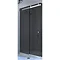 Merlyn LH 10 Series Smoked Black Glass Sliding Door  In Bathroom Large Image