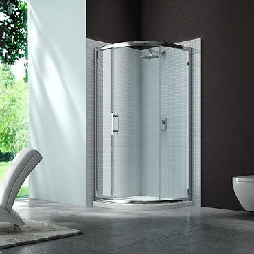 Merlyn 6 Series 900 x 900mm 1 Door Quadrant Shower Enclosure  Profile Large Image