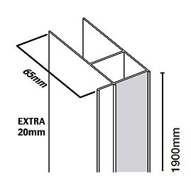 Merlyn 6 Series Extension Profile Large Image