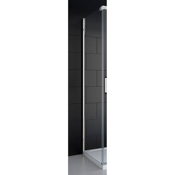 Merlyn 8 Series Colour Side Panel - Polished Chrome Large Image