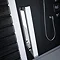 Merlyn 8 Series Colour Sliding Shower Door - Matt White Profile Large Image