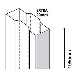 Merlyn 8 Series Extension Profile Large Image