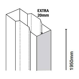 Merlyn 8 Series Extension Profile Large Image