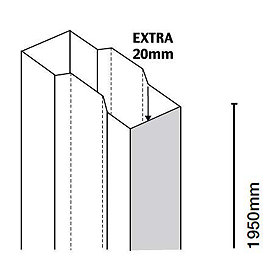 Merlyn 8 Series Extension Profile Large Image