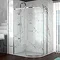 Merlyn 8 Series Frameless 1 Door Offset Quadrant Enclosure (1000 x 800mm)