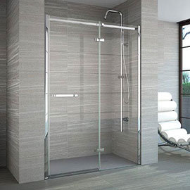 Merlyn 8 Series Frameless Hinge & Inline Shower Door Medium Image