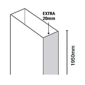 Merlyn 8 Series Frameless Hinged Bifold Door Extension Profile