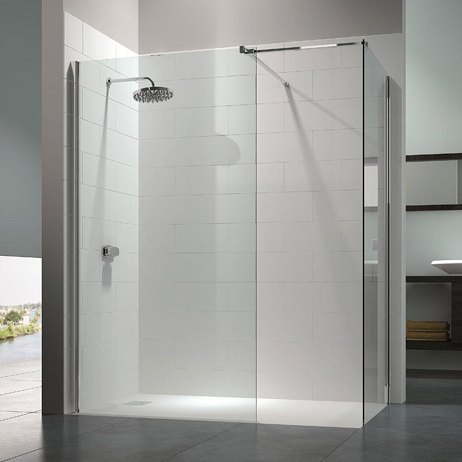 Merlyn 8 Series Walk In Enclosure with End Panel - 1600 x 800mm