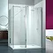 Merlyn 8 Series Walk In Enclosure with Swivel & End Panel - 1400 x 800mm