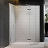 Merlyn 8 Series Wetroom Screen with Hinged Swivel Panel Large Image