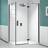 Merlyn Black Hinge & Inline Shower Door  Feature Large Image