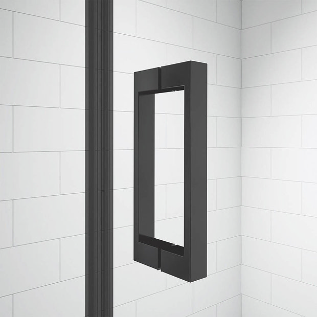 Merlyn Black Hinge & Inline Shower Door  Standard Large Image