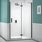Merlyn Black Hinge & Inline Shower Door Large Image