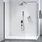 Merlyn Black Showerwall Wetroom Screen  Profile Large Image