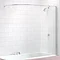 Merlyn Curtain Rail Bath Screen (300 x 1500mm) Large Image