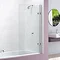 Merlyn Hinged Square Bath Screen (850 x 1500mm) Large Image