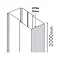 Merlyn Ionic Essence Hinge & Inline Door Extension Profile Large Image